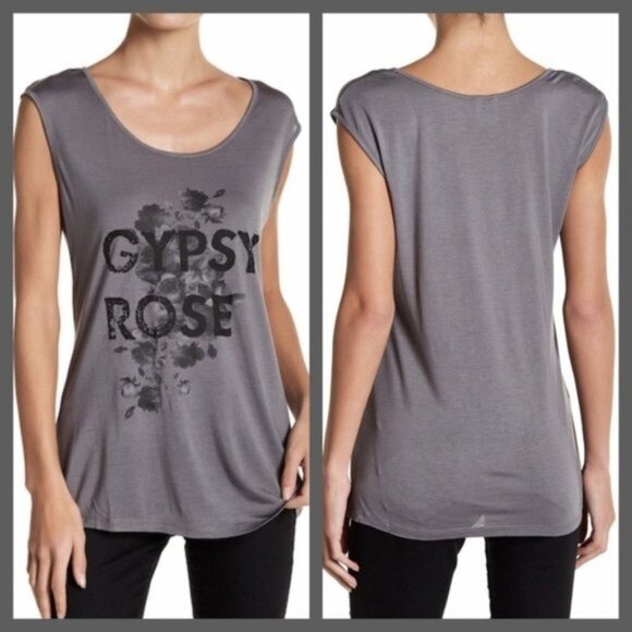 Haute Hippie Gypsy Rose Graphic Boyfriend Tee - Picture 1 of 5